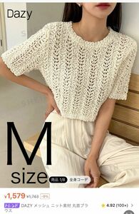 SHEIN DAZY メッシュトップス Msize 