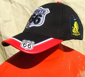 即決■GOLDEN LION　/　ROUTE66■コテコテ固定資産税cap■新品