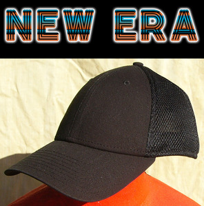 即決■NEW ERA■前も後も黒くてもブラックcap■■古着