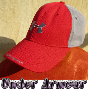  prompt decision #UNDER ARMOUR# red. . rear is ... lake gray cap## old clothes 
