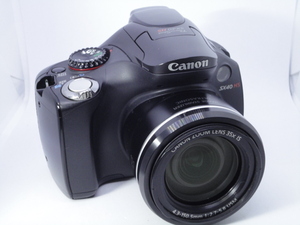 ★送料：ゆうパック60サイズ★メディア＋予備バッテリー＋ストロボ他オマケ！Canon-PowerShot-SX40HS(USED：動作確認済)