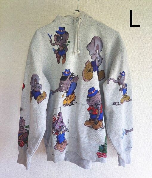 ~Supreme~ Elephant Hooded Sweatshirt L グレー パーカー シュプリーム