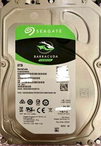 8TB Seagate BarraCuda HDD ハードディスク　正常品