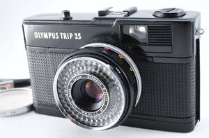 [ジャンク] OLYMPUS TRIP35 黒 フィルター付き コンパクトカメラ #67