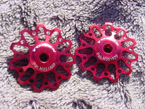 TOKEN CNC pulley Campy 11T 2個set RED 新品未使用