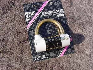 Bank Lock Combination Padlock WHI новый товар не использовался 