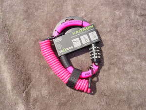 EWP KARABIN Cable Lock 5φx1800㎜ NEON PINK 新品未使用