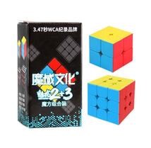 スピードキューブ　2個セット　2×2　3×3　ルービック　知育玩具　脳トレパズル_画像2