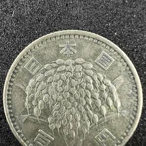 稲100円銀貨 昭和38年 流通品の画像5