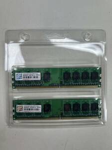 トランセンド PC メモリー 512MB×2 512M DDR2 800 DIMM 5-5-5 ジャンク