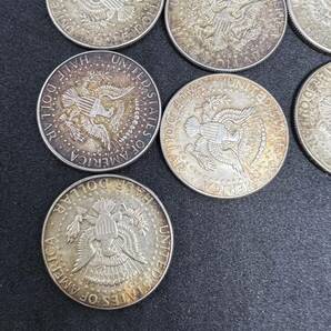 アメリカ コイン リバティ 7枚セット ハーフダラー アメリカ合衆国 50セント銀貨 ケネディ 約85gの画像8