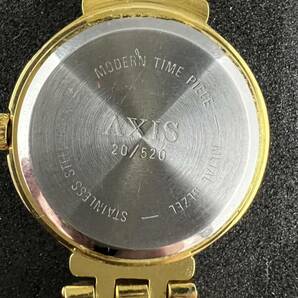 Lamue ラムー AXIS 20/520 クォーツ QZ レディース腕時計 ゴールドカラー ジャンクの画像6