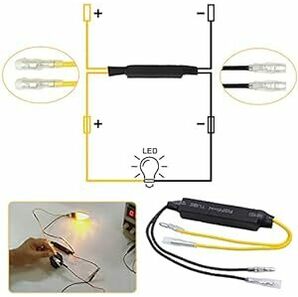 YFFSFDC バイク オートバイ LED ウィンカー 抵抗器 12V 21W ハイフラ防止抵抗 キャンセラー デコーダ 汎用 4の画像3