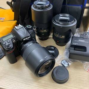 #9997 Nikon ニコン D7000 デジタル一眼カメラ+DX AF-S NIKKOR 18-200mm1:3.5-5.6G ED 55-300mm 1:4.5-5.6G ED 70-300mm 1:4-5.6G