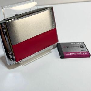 【1円出品】デジカメ SONY Cyber-shot DSC-T5 レッド サイバーショット コンパクトデジタルカメラ (975)