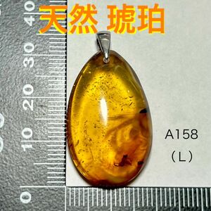 天然石 琥珀 ペンダントトップ （L）