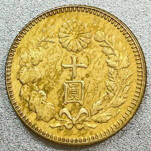  new 10. gold coin Meiji 43 year replica coin new 10 jpy #SP