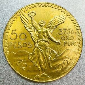 勝利の女神 メキシコ 50ペソ金貨　レプリカコイン
