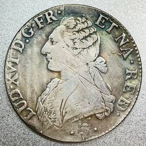 フランス ルイ16世 エキュ銀貨 1776年　レプリカコイン