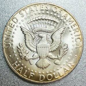 ケネディ リバティ ハーフダラー 銀貨 1964年 トーン マルチカラー レプリカコインの画像2