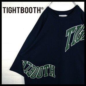 【TIGHTBOOTH】アシッドロゴ　ビッグシルエット　7分袖　Tシャツ