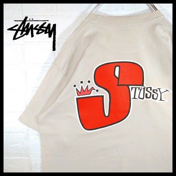 【STUSSY】クラウン ビッグSロゴ　Tシャツ
