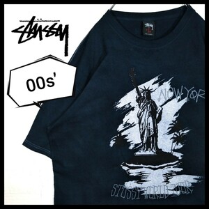 【STUSSY】00s' 自由の女神 ニューヨーク　ビッグシルエット　Tシャツ
