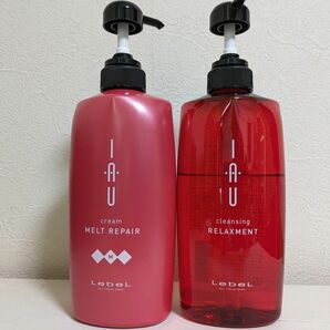 ルベルイオクレンジングリラックスメントシャンプー600ml&メルトリペアトリートメント600mlセット 残量6割程度