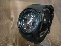カシオ/CASIO G-SHOCK ジーショック AWG-M100A 5230 腕時計 電波ソーラー ブルー/ブラック系 メンズ マルチバンド_画像2