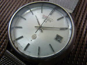 セイコー/SEIKO QZ 0922-8000-G メンズ 腕時計 デイト ヴィンテージ ウォッチ クォーツ　シルバー系 社外製ベルト