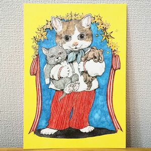 ★クーポン利用可★B★会場限定販売 ヒグチユウコ ポストカード MOE 40th Anniversary ５人展 猫