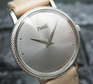 K18WG Solid Piaget Piaget Hand -Wound Piage Подличный k18 хвостовой часы