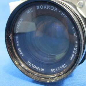 minolta SRT 101 MC ROKKOR-PF 1:1.7 f=55mm ミノルタ フィルムカメラ 「＃1932」の画像4