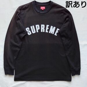 Supreme アーチロゴ ロンT ブラック L 訳あり シュプリーム