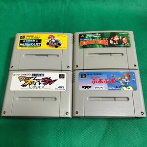 【SFC】スーパーファミコンソフト 4本セット マリオカート