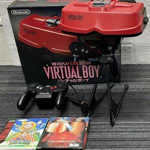 Nintendo VIRTUAL BOY バーチャルボーイ マリオズテニス レッドアラーム ソフト 2点 ゲーム機 セット 注目 ９９円スタートの画像1