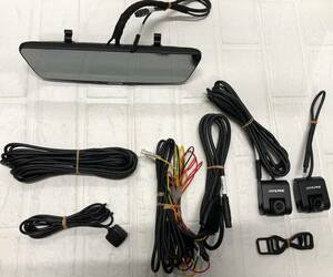 中古稼働品 ALPINE DVR-DM1000B-IC 10型ドライブレコーダー搭載デジタルミラー 車内用リアカメラモデル（画像が全て）