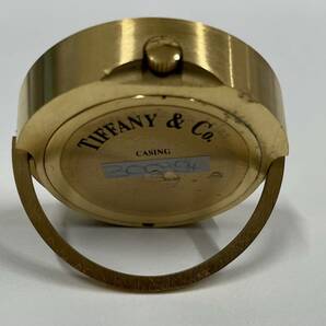 Tiffany ＆ Co. ティファニー 置時計 Atlas ビンテージ 金色 インテリア ミニ 時計 保管品 注目 ９９円スタートの画像6