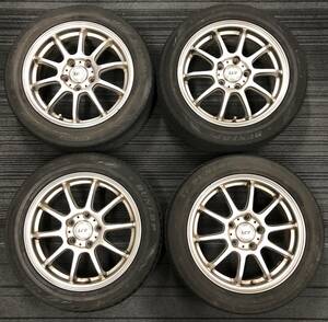 中古品 DUNLOP 195/55R16 87V　タイヤ　2021年製　LCZホイール　4点セット！