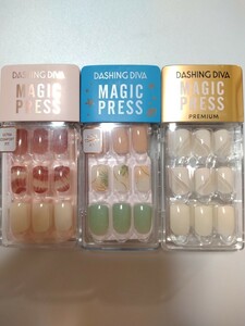 ダッシングディバ　ネイルチップ　ネイル MAGICPRESS 　付け爪　3箱