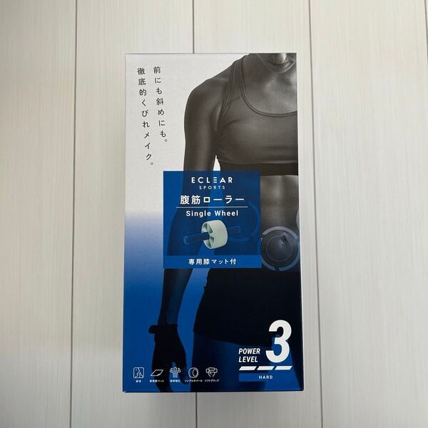 【未開封品】エレコム HCF-AR1BU 腹筋ローラー(ハード)マット付き エクリア スポーツ