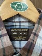 MR.OLIVE 7分袖リネンチェックシャツ ミスターオリーブ_画像3