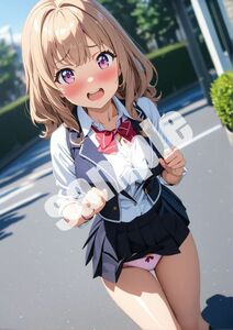 オリジナル 美女 美少女 キレイ コスプレ 制服 イラストポスター 同人 アート アニメ ポスター A4 高画質 高品質 限定 5252