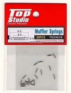 Top Studio muffler spring 20 piece insertion ti teal up bike model Yamaha Honda Kawasaki Suzuki 1/12 TD23019