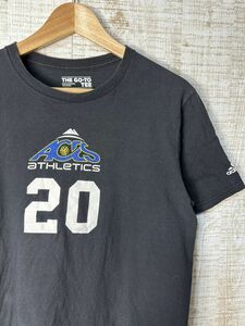 ☆US古着 adidas アディダス Tシャツ プリント ブラック黒【M】コットン　　　　　　　◆4470◆