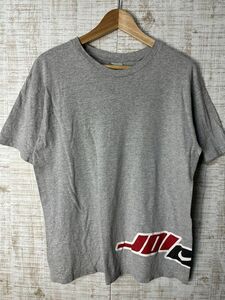 ☆US古着 NIKE ナイキ プリント Tシャツ グレー スポーツ キッズ【XL】コットンポリ　　　　　　　◆4475◆