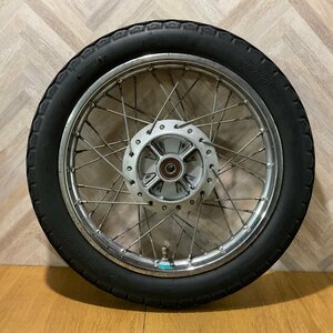 【Ｏ02-18】ホンダ リトルカブ セル付き FI AA01 リアホイール タイヤ付 山無し 振れ無し 動作確認済み 純正部品