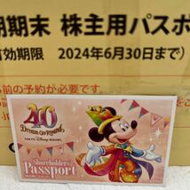 【送料無料】東京ディズニーリゾート 共通券　（株）オリエンタルランド株主優待券1枚　期限2024年6月30日_画像2