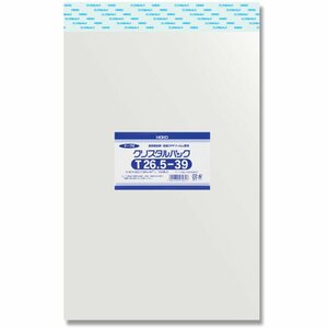 シモジマ ヘイコー 透明 OPP袋 クリスタルパック テープ付 26.5×39cm 100枚 T26.5-39 006742910