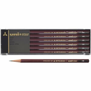 三菱鉛筆 鉛筆 ユニスター HB 1ダース USHB